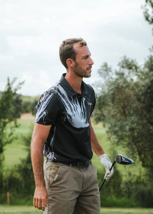 Agave Charcoal Tech Polo