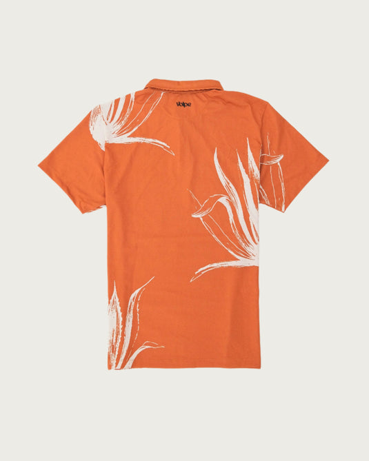 Backside of a rust Volpe polo