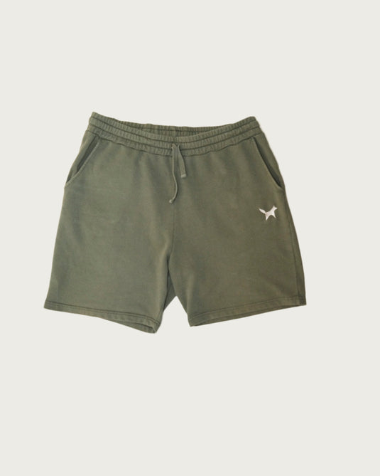 Frontside olive Volpe sweat shorts